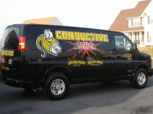 Conductive Electrical Contracting truck